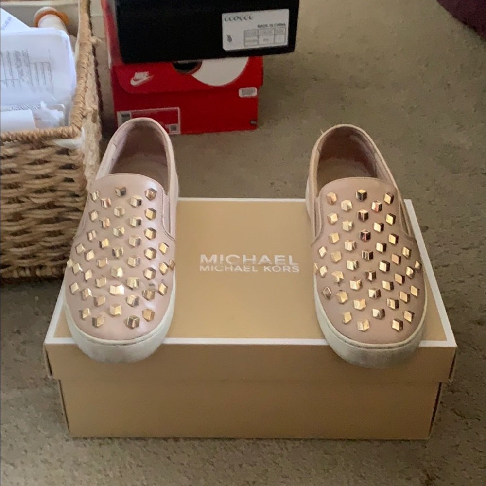 Studded slip on shoe